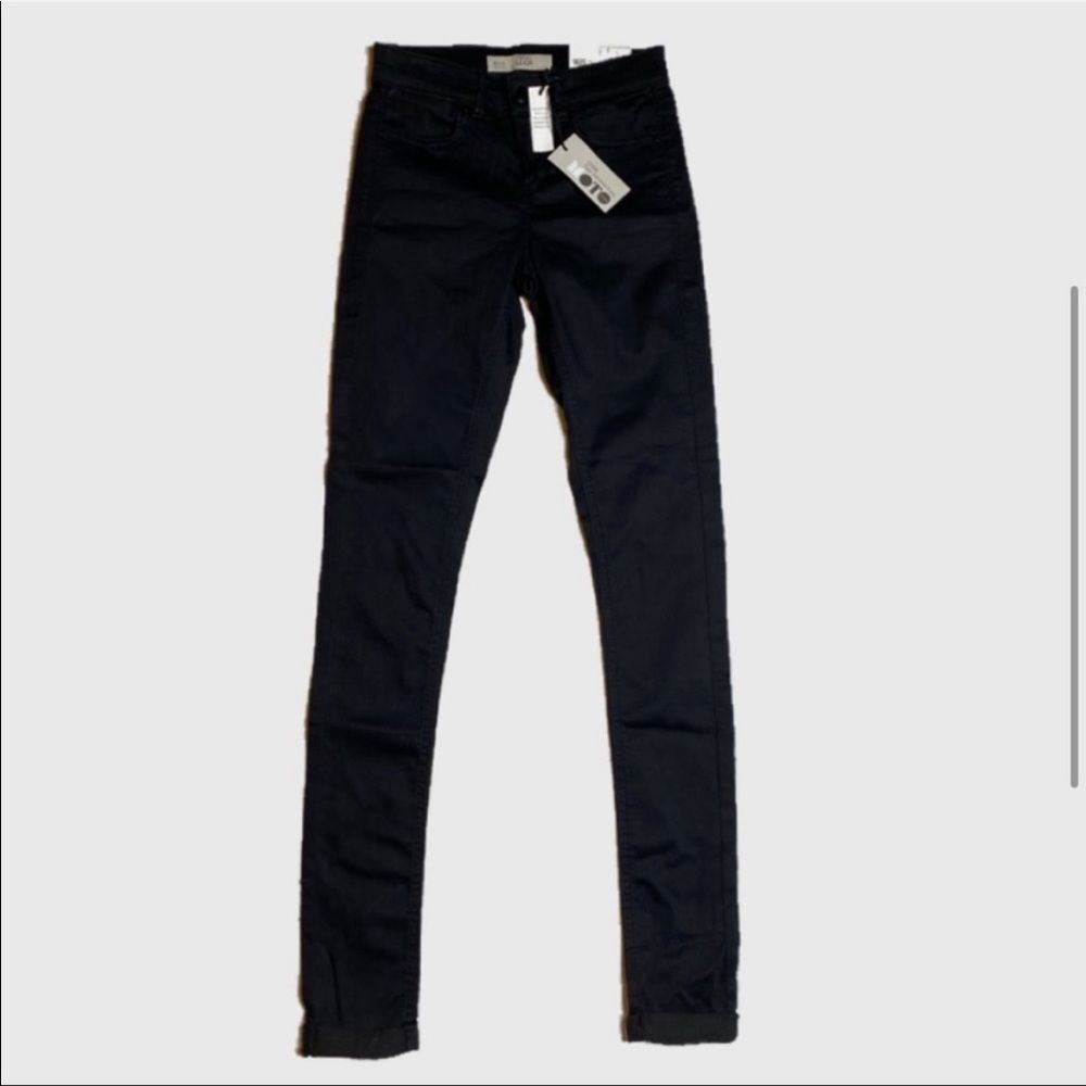 NWT Topshop Moto Black Leigh Super Soft Ankle Grazer, Size 25 - Picture 4 of 12